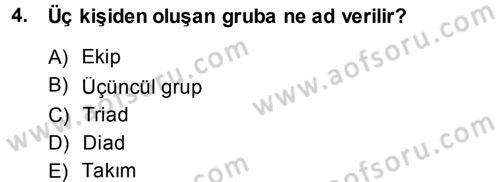 Türkiye´nin Toplumsal Yapısı Dersi 2014 - 2015 Yılı (Vize) Ara Sınav Soruları 4. Soru