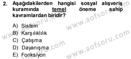 Türkiye´nin Toplumsal Yapısı Dersi 2014 - 2015 Yılı (Final) Dönem Sonu Sınav Soruları 2. Soru
