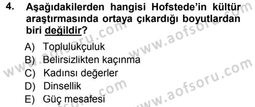 Türkiye´nin Toplumsal Yapısı Dersi 2014 - 2015 Yılı (Final) Dönem Sonu Sınav Soruları 4. Soru