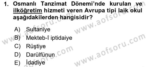 Türkiye´nin Toplumsal Yapısı Dersi 2015 - 2016 Yılı Tek Ders Sınav Soruları 1. Soru