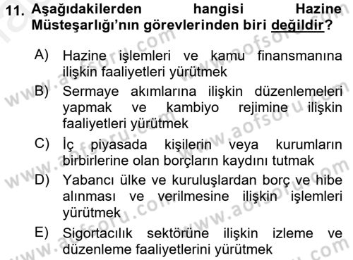 Türkiye´nin Toplumsal Yapısı Dersi 2017 - 2018 Yılı (Final) Dönem Sonu Sınav Soruları 11. Soru