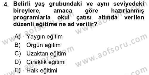 Türkiye´nin Toplumsal Yapısı Dersi 2017 - 2018 Yılı (Final) Dönem Sonu Sınav Soruları 4. Soru