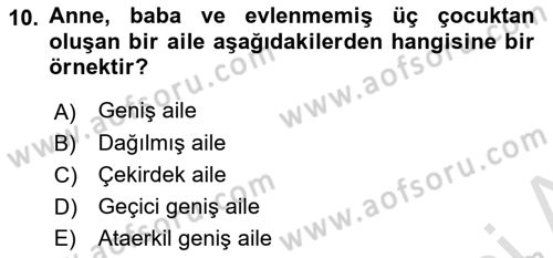 Türkiye´nin Toplumsal Yapısı Dersi 2019 - 2020 Yılı (Final) Dönem Sonu Sınav Soruları 10. Soru