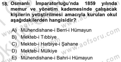 Türkiye´nin Toplumsal Yapısı Dersi 2020 - 2021 Yılı Yaz Okulu Sınav Soruları 18. Soru