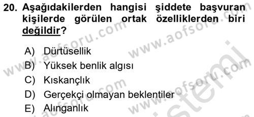 Türkiye´nin Toplumsal Yapısı Dersi 2021 - 2022 Yılı (Final) Dönem Sonu Sınav Soruları 20. Soru