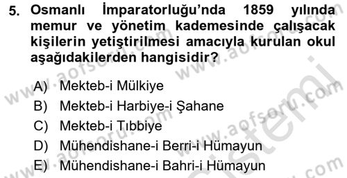 Türkiye´nin Toplumsal Yapısı Dersi 2021 - 2022 Yılı (Final) Dönem Sonu Sınav Soruları 5. Soru