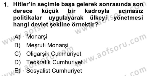 Türkiye´nin Toplumsal Yapısı Dersi 2023 - 2024 Yılı (Final) Dönem Sonu Sınav Soruları 1. Soru
