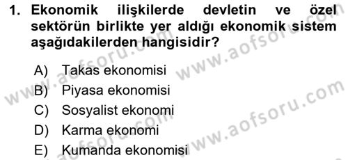 Türkiye´nin Toplumsal Yapısı Dersi 2023 - 2024 Yılı Yaz Okulu Sınav Soruları 1. Soru