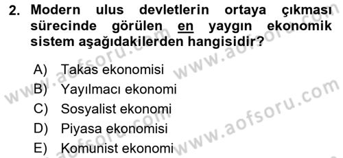 Türkiye´nin Toplumsal Yapısı Dersi 2024 - 2025 Yılı Yaz Okulu Sınav Soruları 2. Soru
