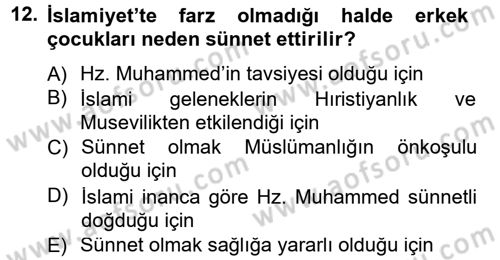 Sosyal Davranış ve Protokol Dersi 2012 - 2013 Yılı (Vize) Ara Sınav Soruları 12. Soru