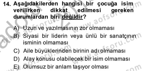 Sosyal Davranış ve Protokol Dersi 2013 - 2014 Yılı (Vize) Ara Sınav Soruları 14. Soru