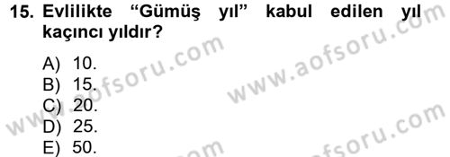 Sosyal Davranış ve Protokol Dersi 2013 - 2014 Yılı (Vize) Ara Sınav Soruları 15. Soru