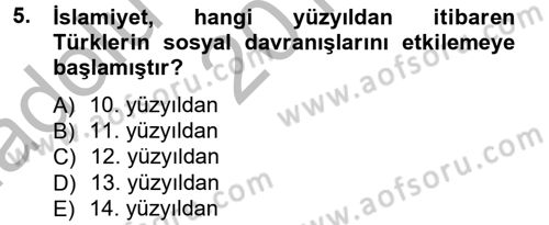 Sosyal Davranış ve Protokol Dersi 2013 - 2014 Yılı (Vize) Ara Sınav Soruları 5. Soru