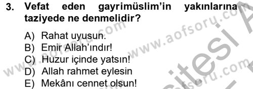 Sosyal Davranış ve Protokol Dersi 2014 - 2015 Yılı (Final) Dönem Sonu Sınav Soruları 3. Soru
