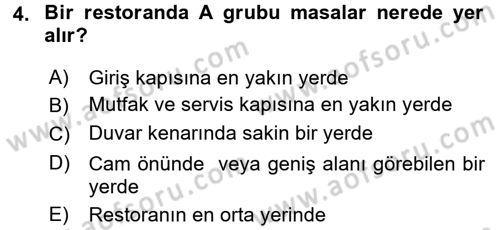 Sosyal Davranış ve Protokol Dersi 2015 - 2016 Yılı (Final) Dönem Sonu Sınav Soruları 4. Soru