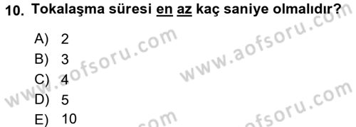 Sosyal Davranış ve Protokol Dersi 2016 - 2017 Yılı (Vize) Ara Sınav Soruları 10. Soru