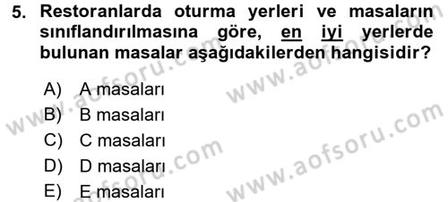 Sosyal Davranış ve Protokol Dersi 2016 - 2017 Yılı (Vize) Ara Sınav Soruları 5. Soru