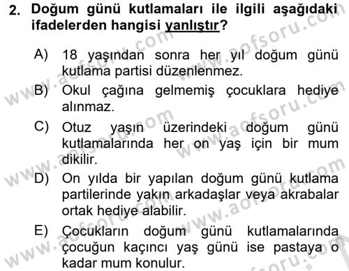 Sosyal Davranış ve Protokol Dersi 2016 - 2017 Yılı (Final) Dönem Sonu Sınav Soruları 2. Soru