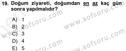 Sosyal Davranış ve Protokol Dersi 2017 - 2018 Yılı (Vize) Ara Sınav Soruları 19. Soru