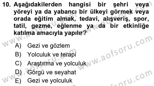 Sosyal Davranış ve Protokol Dersi 2021 - 2022 Yılı (Vize) Ara Sınav Soruları 10. Soru