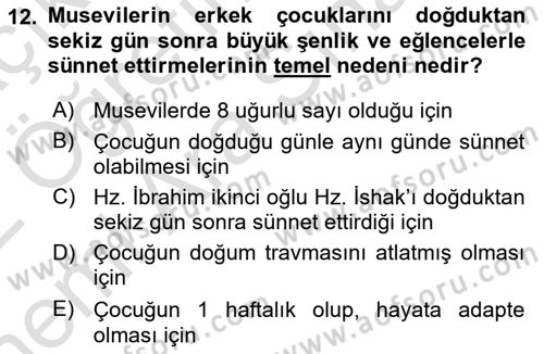 Sosyal Davranış ve Protokol Dersi 2021 - 2022 Yılı (Vize) Ara Sınav Soruları 12. Soru