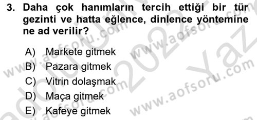 Sosyal Davranış ve Protokol Dersi 2022 - 2023 Yılı Yaz Okulu Sınav Soruları 3. Soru