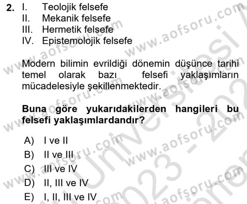 Çevre Sosyolojisi Dersi 2023 - 2024 Yılı (Final) Dönem Sonu Sınav Soruları 2. Soru