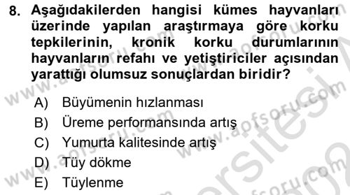 Çevre Sosyolojisi Dersi 2023 - 2024 Yılı (Final) Dönem Sonu Sınav Soruları 8. Soru