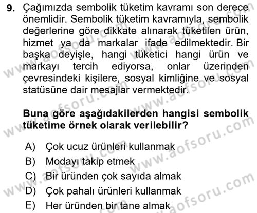 Sosyal Medya Sosyolojisi Dersi 2021 - 2022 Yılı (Vize) Ara Sınav Soruları 9. Soru