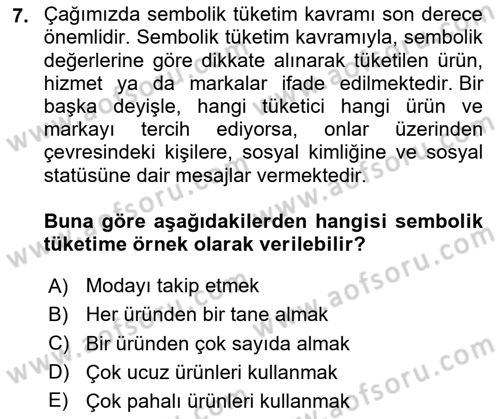 Sosyal Medya Sosyolojisi Dersi 2023 - 2024 Yılı (Vize) Ara Sınav Soruları 7. Soru