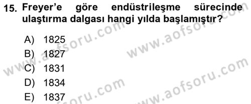 Çalışma Sosyolojisi Dersi 2019 - 2020 Yılı (Final) Dönem Sonu Sınav Soruları 15. Soru