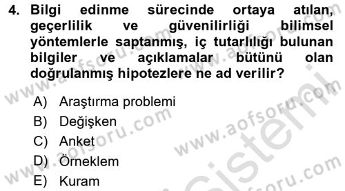 Çalışma Sosyolojisi Dersi 2020 - 2021 Yılı Yaz Okulu Sınav Soruları 4. Soru