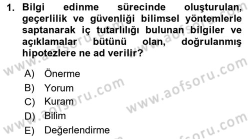 Çalışma Sosyolojisi Dersi 2022 - 2023 Yılı (Final) Dönem Sonu Sınavı 1. Soru