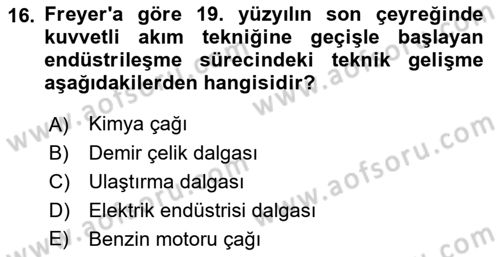 Çalışma Sosyolojisi Dersi 2023 - 2024 Yılı (Final) Dönem Sonu Sınav Soruları 16. Soru