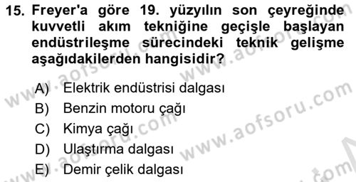 Çalışma Sosyolojisi Dersi 2025 - 2026 Yılı Yaz Okulu Sınav Soruları 15. Soru
