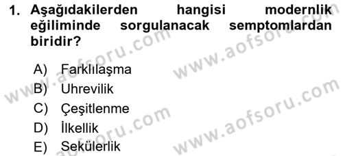Tüketim Sosyolojisi Dersi 2022 - 2023 Yılı Yaz Okulu Sınav Soruları 1. Soru