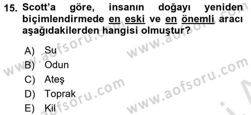 Tüketim Sosyolojisi Dersi 2022 - 2023 Yılı Yaz Okulu Sınav Soruları 15. Soru
