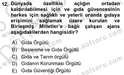 Tüketim Sosyolojisi Dersi 2024 - 2025 Yılı (Final) Dönem Sonu Sınav Soruları 12. Soru