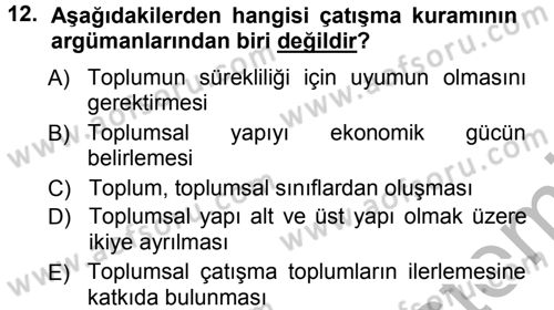 Spor Bilimlerine Giriş Dersi Ara Sınavı Deneme Sınav Soruları 12. Soru