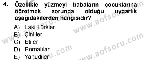Spor Bilimlerine Giriş Dersi Ara Sınavı Deneme Sınav Soruları 4. Soru