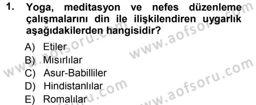 Spor Bilimlerine Giriş Dersi 2012 - 2013 Yılı (Final) Dönem Sonu Sınav Soruları 1. Soru