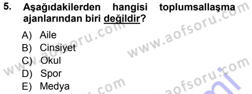 Spor Bilimlerine Giriş Dersi 2012 - 2013 Yılı (Final) Dönem Sonu Sınav Soruları 5. Soru