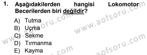 Spor Bilimlerine Giriş Dersi 2014 - 2015 Yılı (Final) Dönem Sonu Sınav Soruları 1. Soru