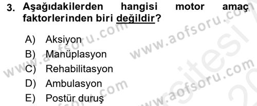 Spor Bilimlerine Giriş Dersi 2015 - 2016 Yılı Tek Ders Sınav Soruları 3. Soru