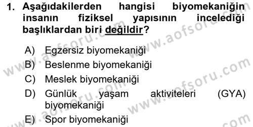 Spor Bilimlerine Giriş Dersi 2016 - 2017 Yılı (Final) Dönem Sonu Sınav Soruları 1. Soru