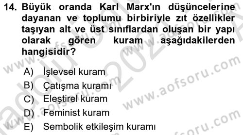 Spor Bilimlerine Giriş Dersi 2021 - 2022 Yılı (Vize) Ara Sınav Soruları 14. Soru