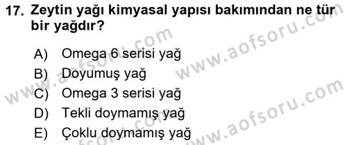 Spor Bilimlerine Giriş Dersi 2021 - 2022 Yılı Yaz Okulu Sınav Soruları 17. Soru