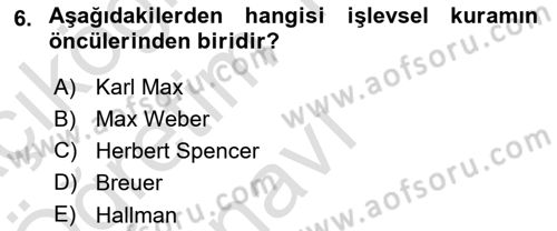Spor Bilimlerine Giriş Dersi 2021 - 2022 Yılı Yaz Okulu Sınav Soruları 6. Soru
