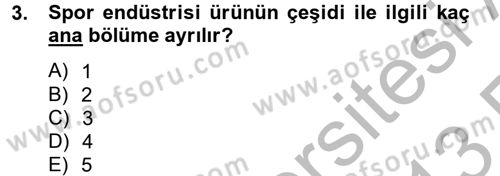 Spor Yönetimi Dersi 2012 - 2013 Yılı (Vize) Ara Sınav Soruları 3. Soru