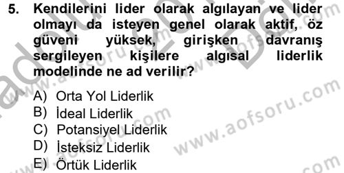 Spor Yönetimi Dersi 2012 - 2013 Yılı (Final) Dönem Sonu Sınav Soruları 5. Soru